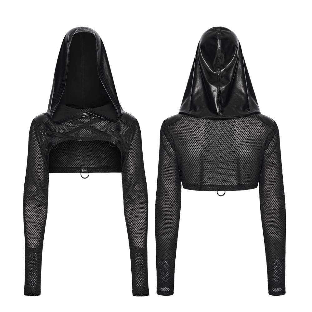 Punk Rave - Suspiria Hooded Bolero - Black